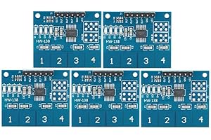 FTVOGUE 5 Stücke Berührungssensormodul TTP224 Kapazitive Digitale Touch-Taste 4-kanalige Elektrische Ausrüstung 2,4 V-5,5 V