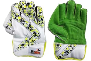 JetFire Foam Ibex Practice Wicket Keeping Gloves Wicket Keeping Gloves (Men, Green), Cricket