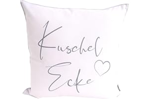 CB Home & Style Outdoor Garten Kissen Wasserabweisend Wasserfest 45 x 45 cm mit Füllung (Kuscheleckeweiß)