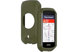 KUSINHOKA Etui kompatybilne z Garmin Edge 1050, miękka, odporna na wstrząsy przenośna ochrona obudowy, silikonowa osłona na Garmin Edge 1050 GPS Navigatio, zielone