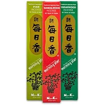 Nippon Kodo Morning Star Räucherstäbchen Zedernholz - 50 Stück Mit Halter, Ohne Holzkern, Japanische Tradition