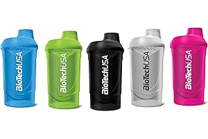 BIOTECHUSA Biotech USA Wave Shaker 5 Farben MIX Box,600ml mit Sieb (5 Shaker)