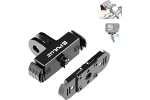 PULUZ Magnetisk hopfällbar stativmonteringsbasadaptersats för GoPro HERO 12 11 10 9 8 Max, snabbfrigörande monteringsstöd kom