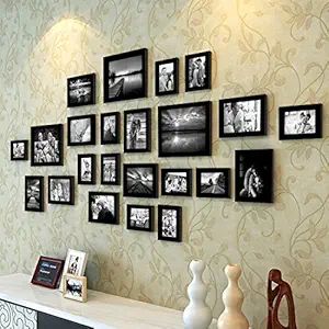 Art Street Large Collage Photo Frame Set of 23 Individual Black Picture Frame Set (Multiple Sizes)