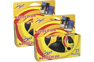 Novocolor Disposable Cameras with Flash