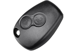THAYLA Coque Clé Boitier Télécommande 2 Boutons Compatible avec Renault Clio 3, Kangoo, Master, Modus, Twingo,Trafic, Wind