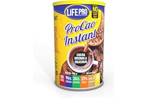 LIFE PRO NUTRITION Life Pro ProCao Instant 500g | Cacao en polvo sin azúcares añadidos para disfrutarlo en cualquier momento del dia | Alto en proteína (24%)