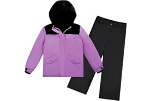 ODYSSEY-REFUGE LUNA Mädchen-Schneeanzug mit Kapuze Wasserabweisender Skianzug, winddichter Winteranzug