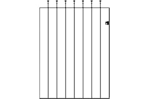 FENCING & GATES & FIREPLACES Manor Ball Top Garden Gates 914mm Gap x 1220mm High Galvanised Wrought Iron Metal Swing Gate MAZP06/3