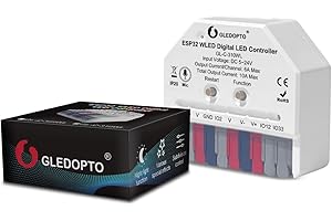 GLEDOPTO ESP32 Mini WLED Controller DIY Musik Dynamische RGB Beleuchtung für WS2811 WS2812 SK6812 TM1814 Strips (ESP32 mit Mikrofon)