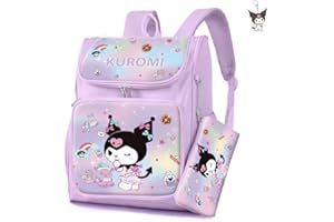 AII Lover 2Pcs Anime Backpack with Keychain,15in School Travel Bag School Backpack Little Kid Book Bag for Teens Girls Gift.