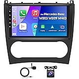 Android Radio para Mercedes-Benz Clase-C W203 Clase-CLK W209 Clase-G W463 2005-2009 Radio Carplay Android Auto, Radio 2 Din P