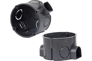 ALPTEG Unterputz-Gerätedose Schalterdose Verbindungsdose mit Stutzen Ø 60mm Tiefe 42mm 25 Stück