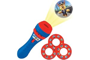 Lexibook, Paw Patrol, Sagoprojektor, LTC050PA | 3 berättelseskivor, 24 bilder, ficklampa, skapa dina egna berättelser