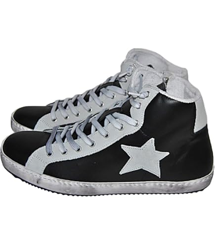 Leonardo Shoes Sneakers Alte Da Uomo Fatte A Mano In Pelle Di Vitello Color Cuoio 101972688