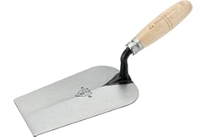 Bellota 5843-A - Truelle Forgée Andalouse avec Manche en Bois de Hêtre pour Travaux de Maçonnerie et de Carrelage, Dimensions 100 x 110 x 310 mm