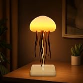 Coverzone Mood Light RGB Denizanası Gece Lambası USB-C Şarjlı Dahili Bataryalı Ses Aktif Modlu Renk Ge&ccedil;işli ve Sıcak Işık Mod