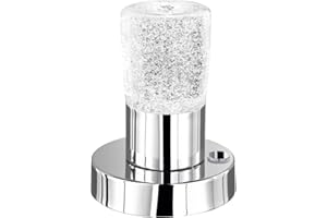 Trio Leuchten Lampa stołowa LED Cristo 529690100, metal chrom, szkło kryształowe, w zestawie 4,3 W LED, 4-krotny ściemniacz dotykowy