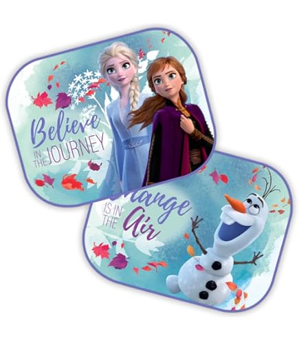 Parasole Auto Per Bambine Frozen - Anna E Elsa, 60x40 Cm | Con Ventosa - Foto 4