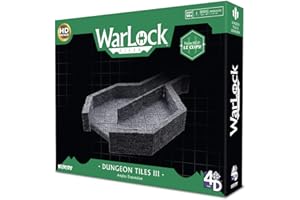 WIZKIDS GAMES Wiz Kids LLC, Warlock Tiles: Dungeon Tile III - Angles, Accessory, Ages 14+