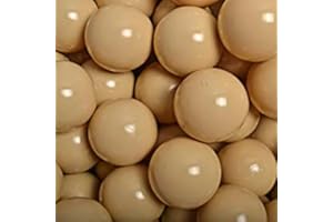 MEOWBABY 100 ∅ 7Cm Balles pour Piscine À Balles Bébé Adapté aux Enfants Plastiques Boule pour Bebe Parc Jouets pour Les Tout-Petits Fabriqué en UE Colorées Beige