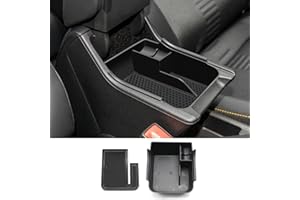 CDEFG Kompatibel mit VW Polo AW Taigo 2018-2024 2025 Mittelkonsole Armlehne Aufbewahrungsbox Handschuhfach Polo 2025 Aufbewahrung Auto Center Console Organizer Tray Polo AW Zubehör (Schwarz)