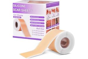 Pansement Cicatrice en Silicone SINZONeu® 4cm x 1.5m - Feuille Réutilisable pour Cicatrices de Césarienne, Chirurgie et Brûlures | Soin Médical Professionnel