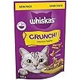 Whiskas Crunch Cat Treats 100 g- Delicious Crunchy Snacks for Cats (Pack of 6)