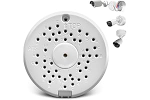 OOSSXX (Scatola di Giunzione Telecamera)UniversaleScatola di Giunzione Telecamera Dome, Scatola di Giunzione Universale, Staffa di Montaggio per Telecamere di Sicurezza Camera ABS Junction Box (1pc)