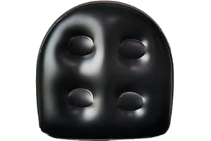YMLOVE 1 Pack Spa and Hot Tub Booster Seat, Inflatable Bathtub Massage Cushion, Relaxation Massage Mat with Suction Cups, Soft Back Support Bath Spa Pad Spa&Rest (Black)