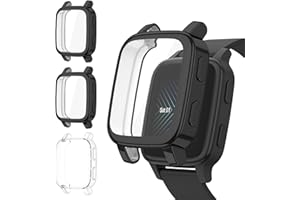 Wanme Cover per Garmin Venu Sq 2/Sq 2 Music/Venu Sq/Sq Music, 3 Pezzi Custodia Silicone Protezione per Garmin Venu Sq, Protezione Pellicola Custodia con Copertura Completa