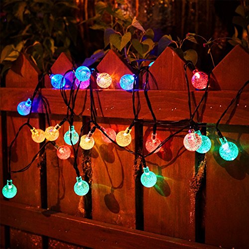 B-right® Außen und Innen 40 LEDs Solar Lichterkette, led lichterkette party, Wasserdicht Weihnachtsbeleuchtung, Beleuchtung für Weihnachten / Hochzeit / Party/Weihnachtsbaum. (Bunt) - 7
