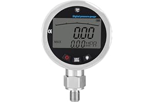 EJOYOUS Digital Hydraulic Pressure Gauge, 0-400 BAR/40 MPa/5800 PSI, LCD Display, G1/4 Connection