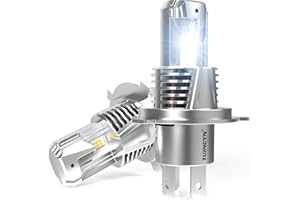 TUINCYN H4 Lampe Auto 120W 24000LM 12V 24V 6000K Xenon Weiß, 500% Helligkeit H4 9003 HB2 Abblendlicht Halogen-Scheinwerferlampe Glühbirne. 2 STÜCK