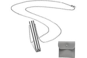 QJFHURB Anapana Atmungshalskette Rauchfrei Hoki Halskette Gegen Angs Anapana Atemübungsgerät für Meditation, Entspannung, Beruhigung, Verlangsamung des Atems