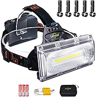 Stirnlampe LED, LETOUR Stirnlampe LED Superhell 2500LM COB Wiederaufladbar Stirnlampe LED Wasserdicht für Camping Angeln…