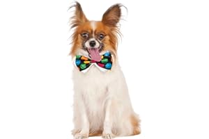 RUBIES Rubie's Pet Bowtie, Large/X-Large Official Rubie s Polka Dot Bowtie Pets Costume Accessory Size Large X Large, Multicolor, XL UK