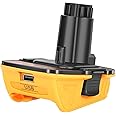 Adapter for Dewalt 18V/20V Lithium Batteries, TPDL Battery Adaptor DCA1820 for Dewalt 18/20V Lithium Battery DCB204 DCB205 DCB206 DCB606 Convert to NiCad NiMh Battery Tools Adapter with USB Output