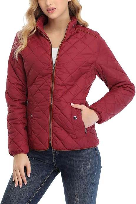 womens lightweight quilted jacket