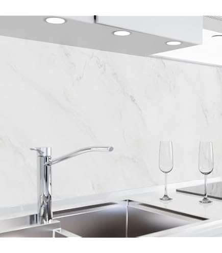 Rideau De Cuisine Adhésif PRO - 20GREY, PVC 0.2mm, Résistant Et Lavable (60cm à 400cm)