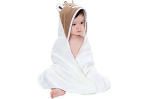 OKSAKADY Feelme Robe de Chambre Polaire Enfant Peignoir Sortie de Bain à Capuche Animaux pour Bébé Cape de Bain Flanelle Microfibre