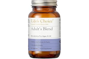 Udo's Choice Adults Blend Age Specific Probiotics - Lacto & Bifido Bacteria - 17 Billion Cell Count - 6 Mirobiotics Strains - 60 Vegecaps - One a Day - 2 Month Supply
