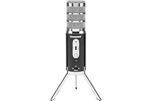 SAMSON Satellite - USB/iOS Broadcast Microphone for capturing high-definition audio on your computer, iPhone or iPad - Black, SASAT
