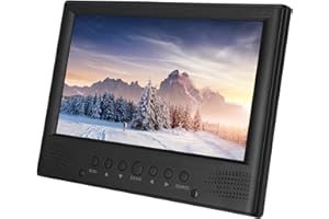 Dpofirs 9 Zoll Tragbarer HD TV T2, Tragbarer Fernseher 1080P LED Handheld Digital Analog TV für Küche, Schlafzimmer, Wohnwagen