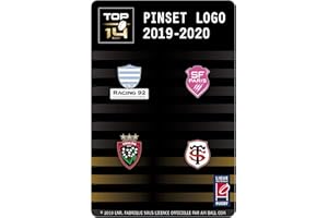 LIGUE NATIONALE DE RUGBY Set C de 4 pins Top 14 : Racing. SF. RCT, St