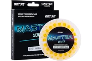 ‎GOTURE Goture Fliegenschnüre-Fliegenschnur - Schwimmende Fliegenschnur-Fliegenfischen Schnurgewicht nach vorne-Double Welded Micro Loops-Fliegenschnur für Süßwasser Salzwasser 90FT 100FT