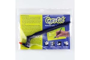 Gyro-Cut Original – Safe & Precise Craft Cutting Tool with 360° Rotating Cutting Nib & Dual Bearings for Paper, Mylar, Vinyl & Mor (Gyro-Cut Only)