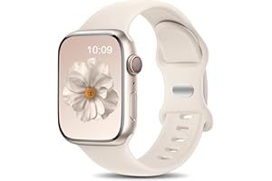 Charlam Kompatibel mit Apple Watch Armband 40mm 41mm 38mm 42mm (Series 10 11) für Damen Herren, Sport Silikon Armbänder für iWatch SE Series 11 10 9 8 7 6 5 4 3 2 1 SE 3, Polarstern