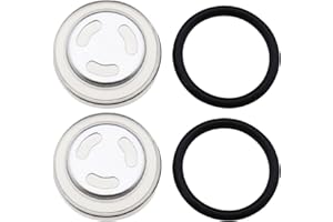 OTOTEC 2 Sets 18mm Sight Glass Gasket for Motorcycle Front Rear Brake Clutch Master Cylinder Reservoir Sight Mirror Motorbike Accessories