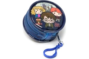 CHARACTEROUTLET HARRYPOTTER Childrens Character Round Zipped Coin Purse with Key Clip Licensed